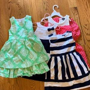 Four size 5/5t Sunday/Easter dresses
